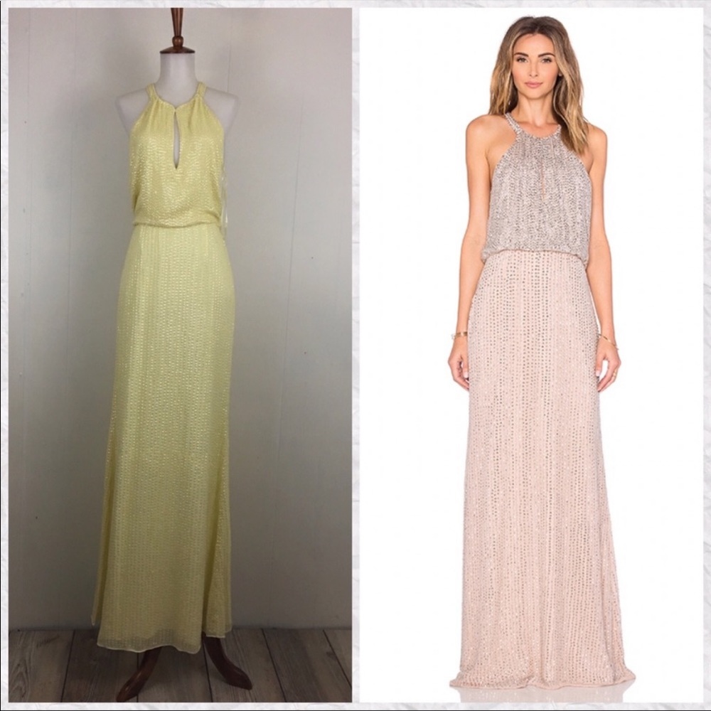Parker‎ Black Label Marcelina Beaded Maxi Dress